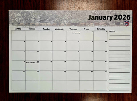 Desk Calendar Pad | 12"x18"