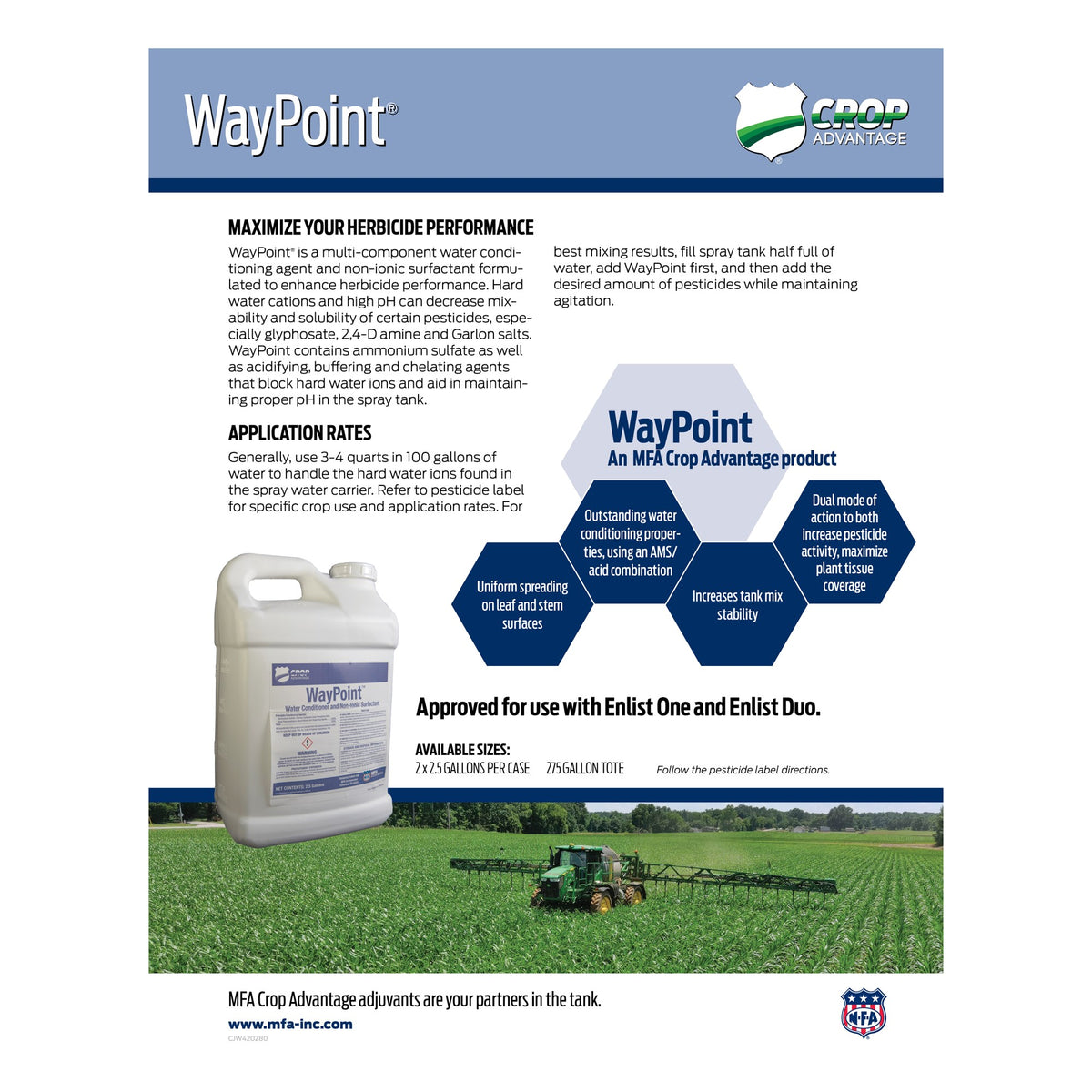 Crop Advantage: WayPoint - Tech Sheet – myMFA Shop