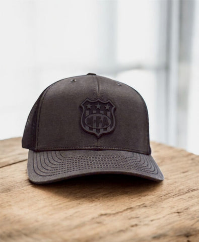 C100326 | Trucker Cap | Char Black | Rubber Patch