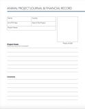 4-H & FFA Livestock Project Journal - Handbook