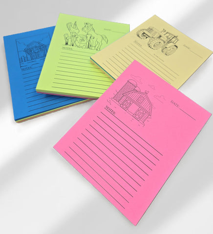 PrShp104 | Colorful Notepad Pack (5 pads) | 4.25" x 5.5"