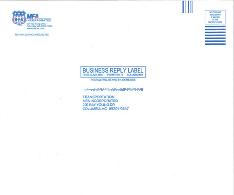 Envelope | Transportation Large Business Reply