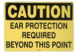 C100083 | Sign |Ear Protection Must be Worn 10x14