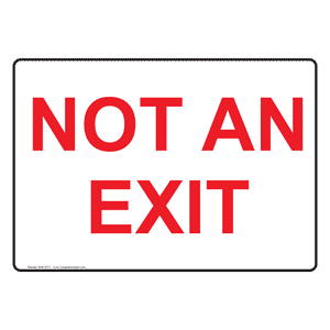 EXITサイン Hard-Wired Exit Sign - Aluminum with Green Letters H-9981