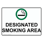 C100096 | Sign | Designated Smoking Area 10x14