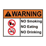 C100101 | Sign | No Smoking Eating Drinking 7x10