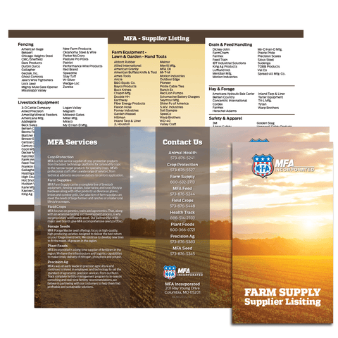 Farm Supply Supplier Listing Brochure (Set of 25)