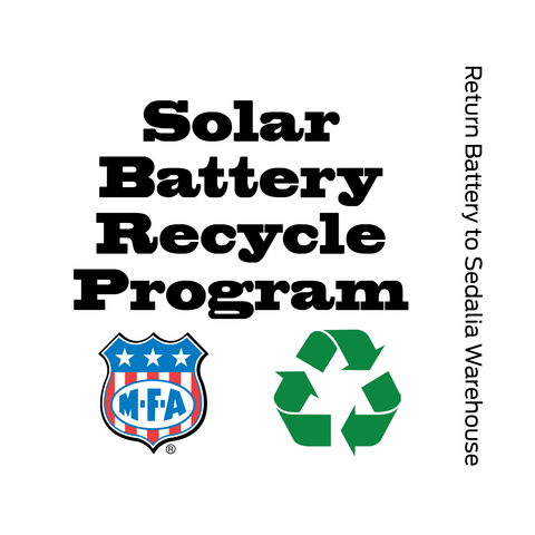 Farm Supply | Solar Battery Recycle Labels