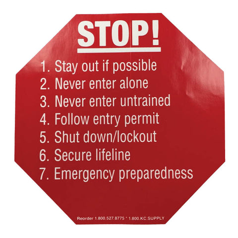C100043 | Decal | Stop Stay Out if Possible 10x10