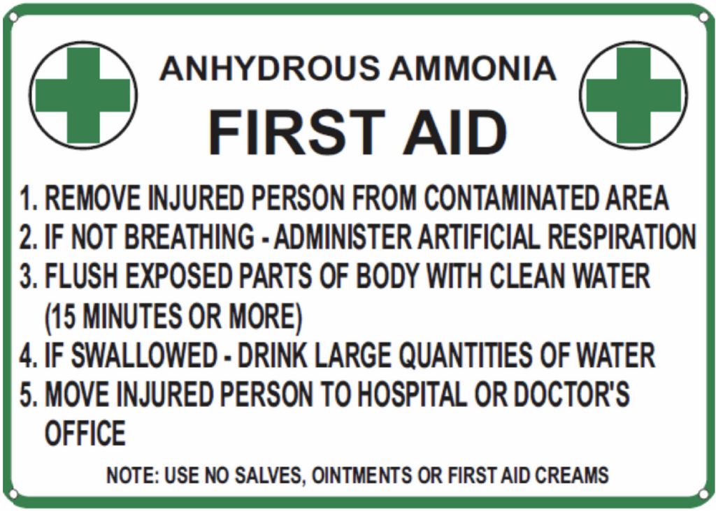 First aid for ammonia exposure, 2019-11-24