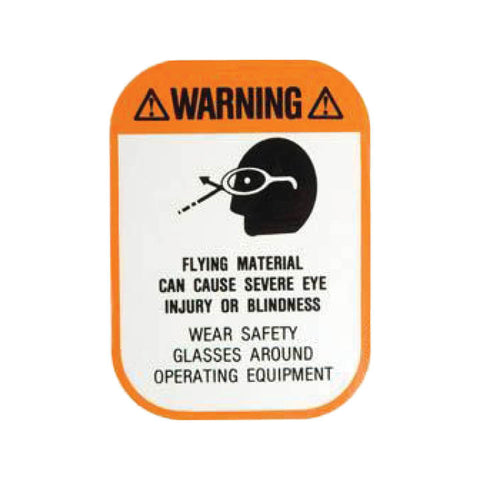 C100026 | Decal | Warning Flying Material 3x5