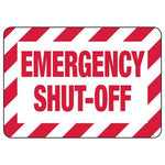 C100099 | Metal Sign | Emergency Shutoff 3x5