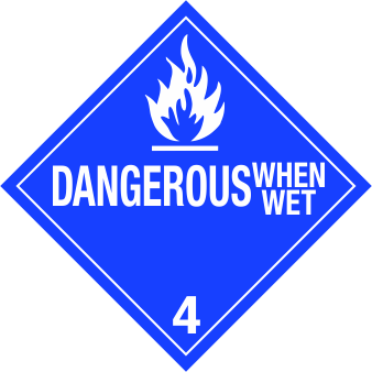 C100065 | Placard | Dangerous When Wet